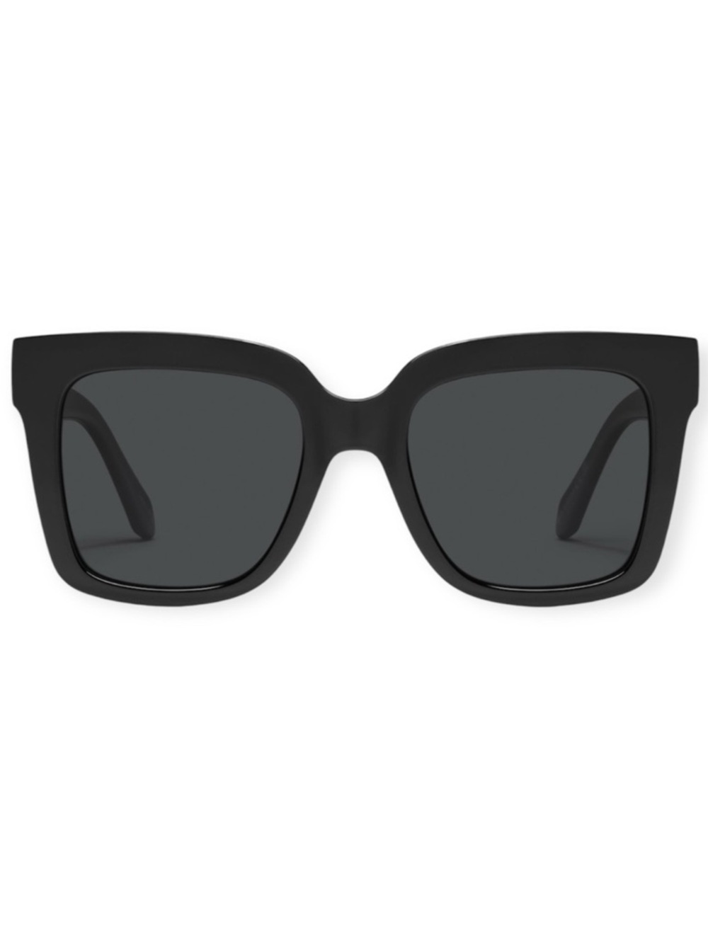 QUAY Icy Sunglasses Black Frame Black Lens Oversized Square NWT